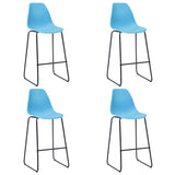 5 Piece Bar Set Plastic Blue - Close-Up Angle