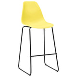 5 Piece Bar Set Plastic Yellow