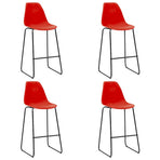 5 Piece Bar Set Plastic Red