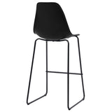 5 Piece Bar Set Plastic Black - Extra Image