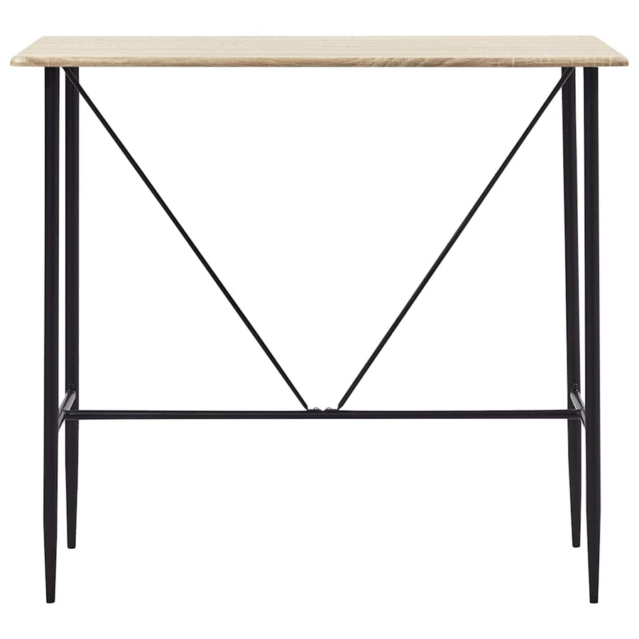 5 Piece Bar Set Plastic Black
