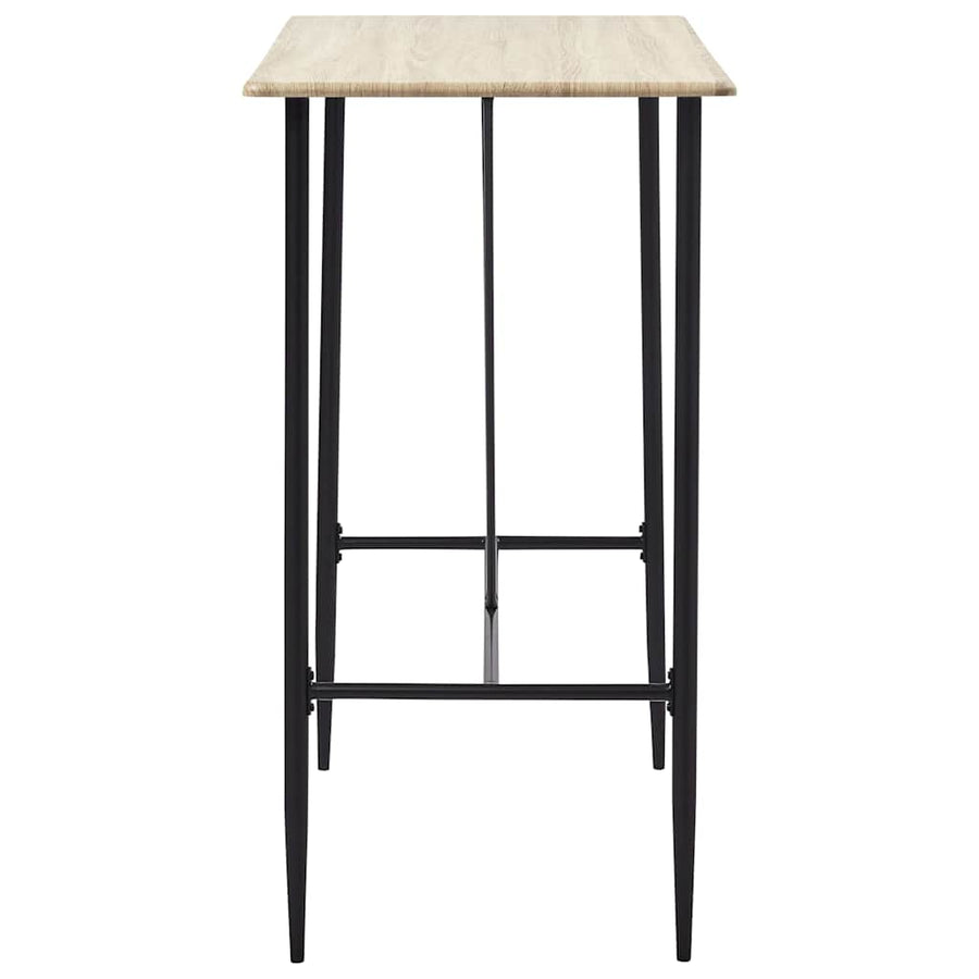 5 Piece Bar Set Plastic Black
