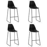 5 Piece Bar Set Plastic Black - Close-Up Angle