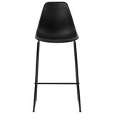 5 Piece Bar Set Plastic Black