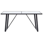 9 Piece Dining Set Grey Faux Leather