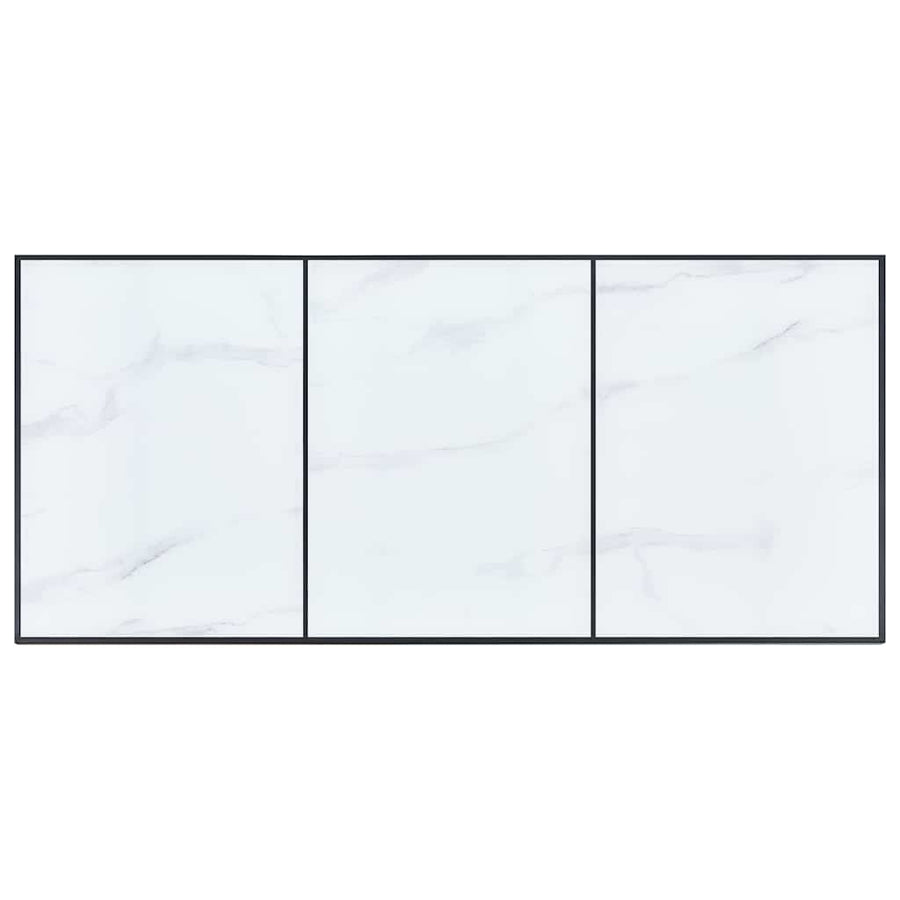 7 Piece Dining Set Grey Faux Leather