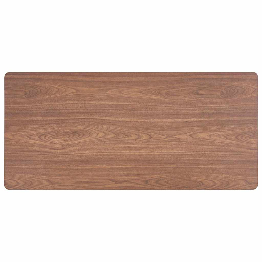 5 Piece Dining Set Cognac Faux Leather