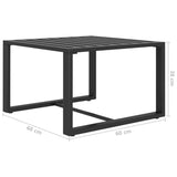 5 Piece Garden Lounge Set with Cushions Aluminium Anthracite - 45-Degree Angle