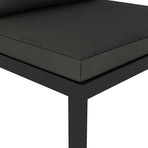 Sectional Middle Sofa with Cushions Aluminium Anthracite