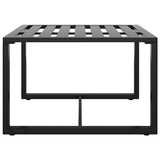 Coffee Table Aluminium Anthracite - Top-Down View