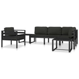 Coffee Table Aluminium Anthracite - Low Angle