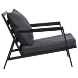 5 Piece Garden Lounge Set with Cushions Aluminium Dark Grey - Extra Image