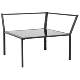 5 Piece Garden Lounge Set with Cushions Aluminium Dark Grey