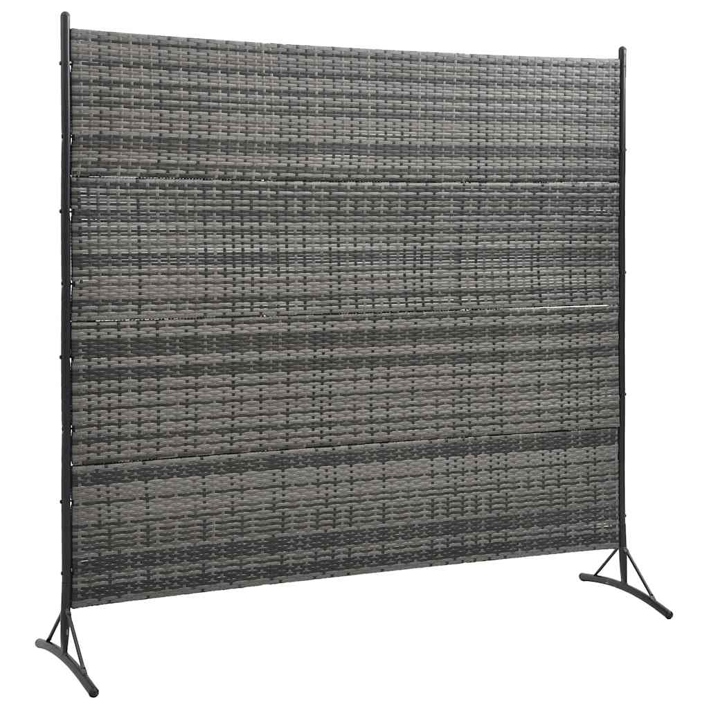 Room Divider Poly Rattan Anthracite 175x180 cm