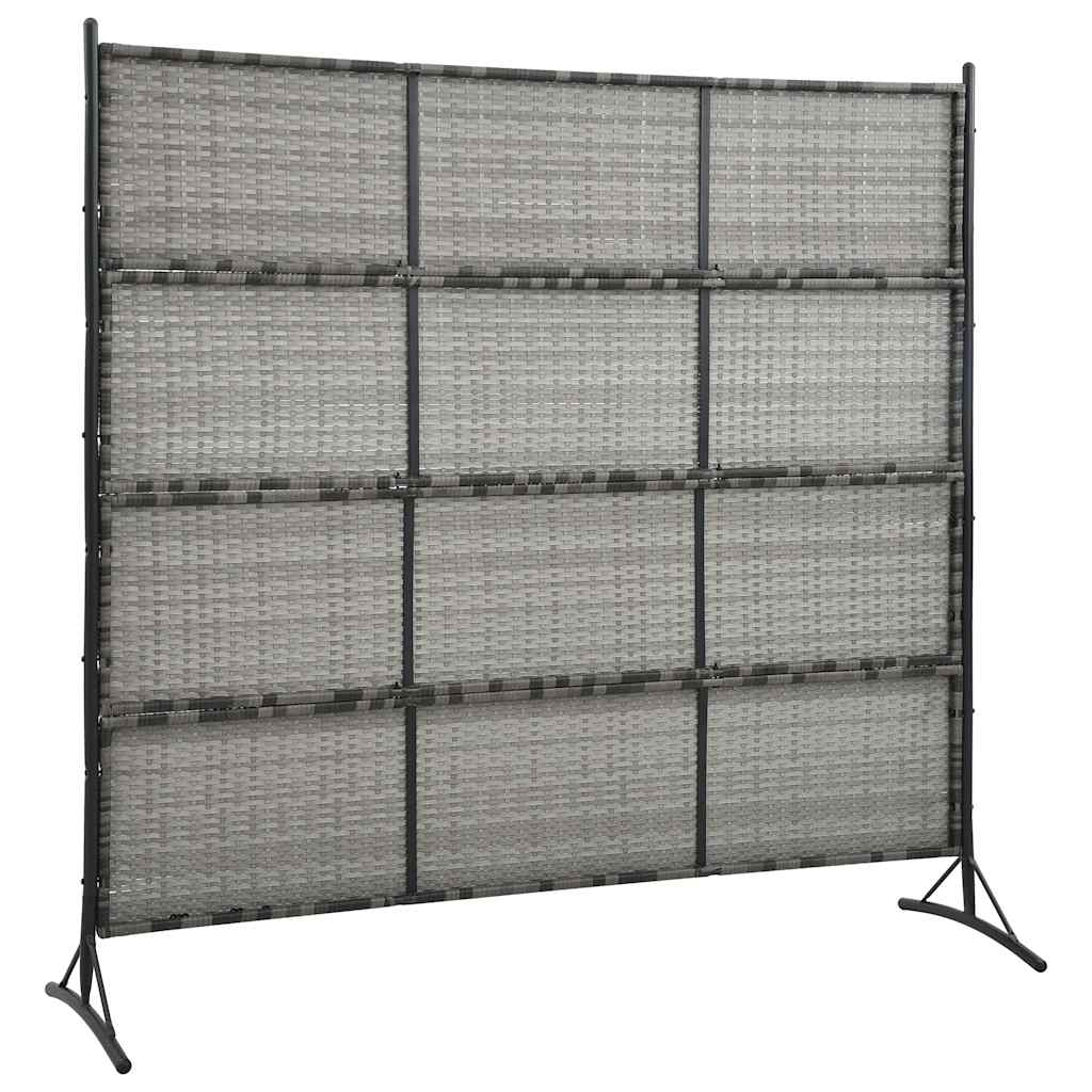 Room Divider Poly Rattan Anthracite 175x180 cm