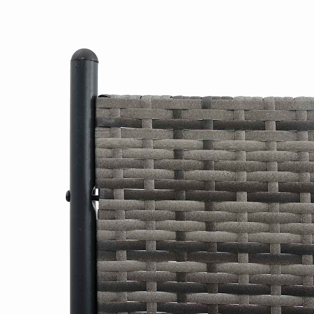 Room Divider Poly Rattan Anthracite 175x180 cm
