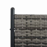 Room Divider Poly Rattan Anthracite 175x180 cm