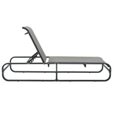Sun Lounger Aluminium and Textilene - Front View