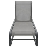 Sun Lounger Aluminium and Textilene - Top-Down View