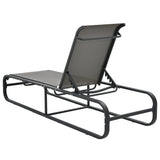 Sun Lounger Aluminium and Textilene - 45-Degree Angle