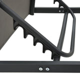 Sun Lounger Aluminium and Textilene - Rear View