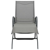 Sun Lounger Steel and Textilene