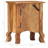 Bedside Cabinet 40x30x50 cm Solid Wood - Close-Up Angle