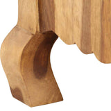 TV Cabinet 115x30x42 cm Solid Wood - 45-Degree Angle