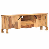 TV Cabinet 115x30x42 cm Solid Wood - Low Angle