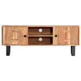 TV Cabinet 118x30x45 cm Solid Acacia Wood - Side View
