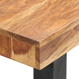 Console Table 100x40x76 cm Solid Acacia Wood - Top-Down View