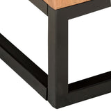 Side Tables 2 pcs Solid Acacia Wood - Rear View