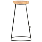 Bar Stools 2 pcs Solid Acacia Wood - Top-Down View