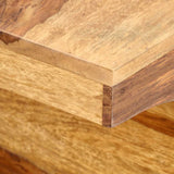 TV Cabinet 118x30x40 cm Solid Acacia Wood - Top-Down View