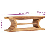 TV Cabinet 118x30x40 cm Solid Acacia Wood