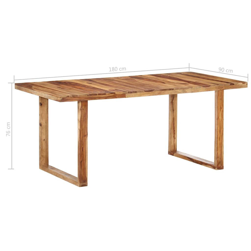 Dining Table 180x90x76 cm Solid Acacia Wood