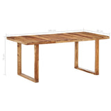 Dining Table 180x90x76 cm Solid Acacia Wood
