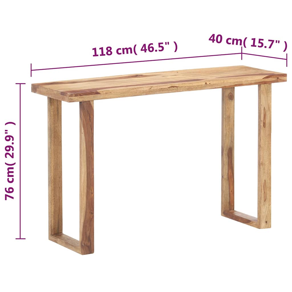 Console Table 118x40x76 cm Solid Acacia Wood