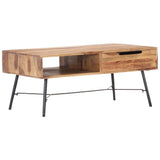 Coffee Table 88x55x40 cm Solid Acacia Wood - Low Angle