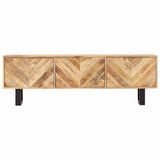 TV Cabinet 140x30x45 cm Solid Mango Wood