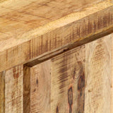 TV Cabinet 118x30x45 cm Solid Mango Wood - 45-Degree Angle