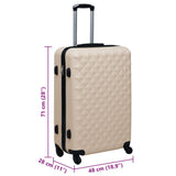 Hardcase Trolley Gold ABS - Close-Up Angle