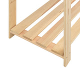 5-Tier Storage Racks 5 pcs 170x38x170 cm Solid Wood Pine 500 kg