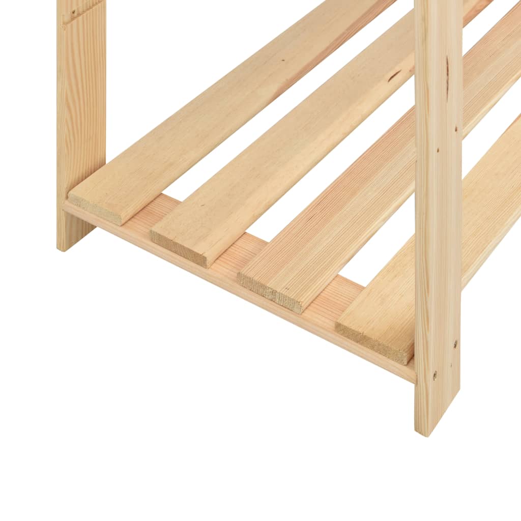 5-Tier Storage Racks 10 pcs 170x38x170 cm Solid Wood Pine 500 kg