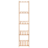 5-Tier Storage Racks 5 pcs 80x38x170 cm Solid Wood Pine 250 kg