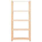 5-Tier Storage Racks 10 pcs 80x38x170 cm Solid Pinewood 250 kg