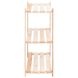 3-Tier Storage Racks 5 pcs 80x38x90 cm Solid Wood Pine 150 kg