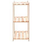 3-Tier Storage Racks 5 pcs 60x38x90 cm Solid Pinewood 150 kg
