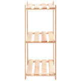 3-Tier Storage Racks 10 pcs 60x38x90 cm Solid Wood Pine 150 kg - 45-Degree Angle