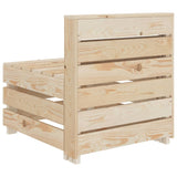 Garden Pallet Sofa Wood - Side View